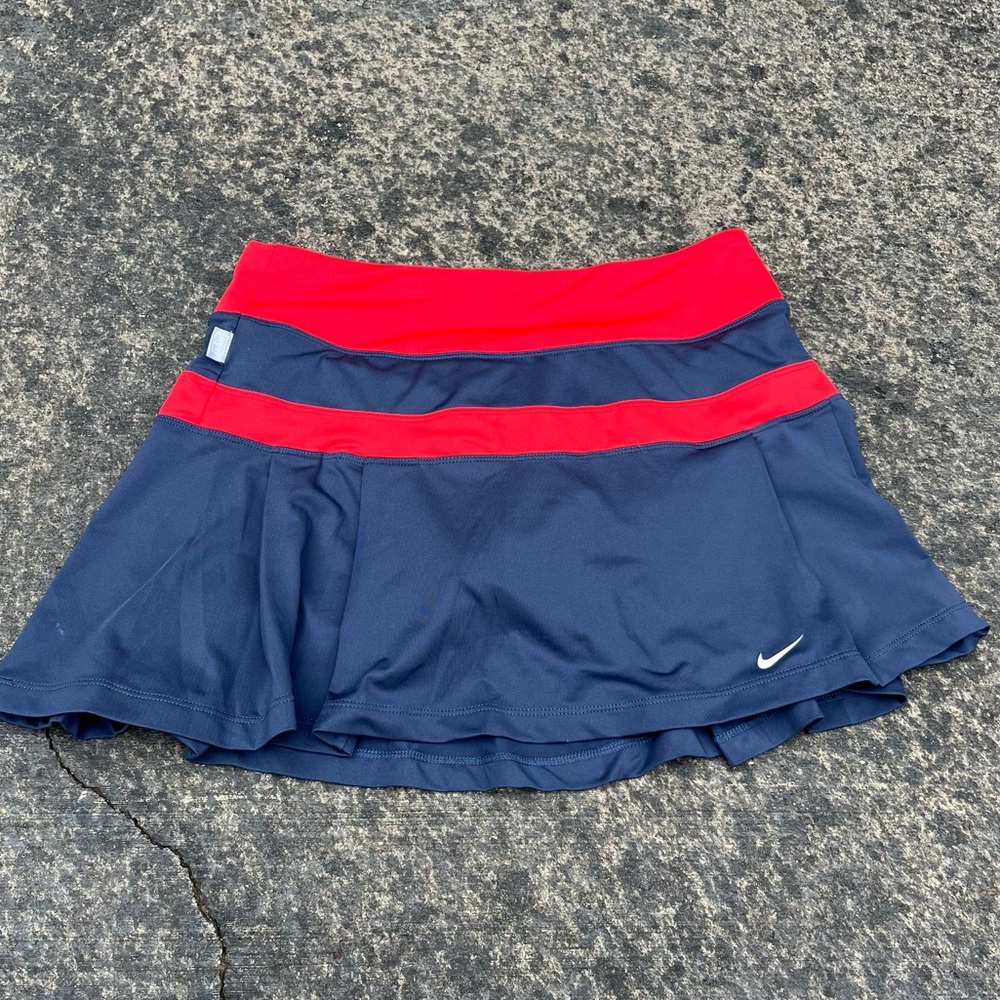 Nike Red and Navy Skirt